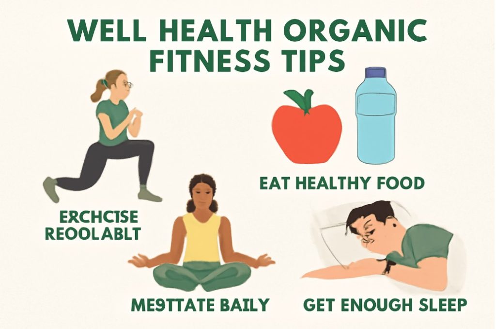 well health organic fitness tips